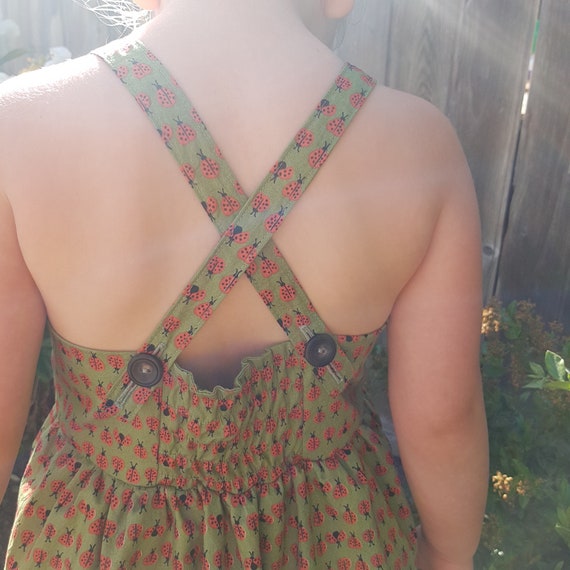 little girl olive green dress
