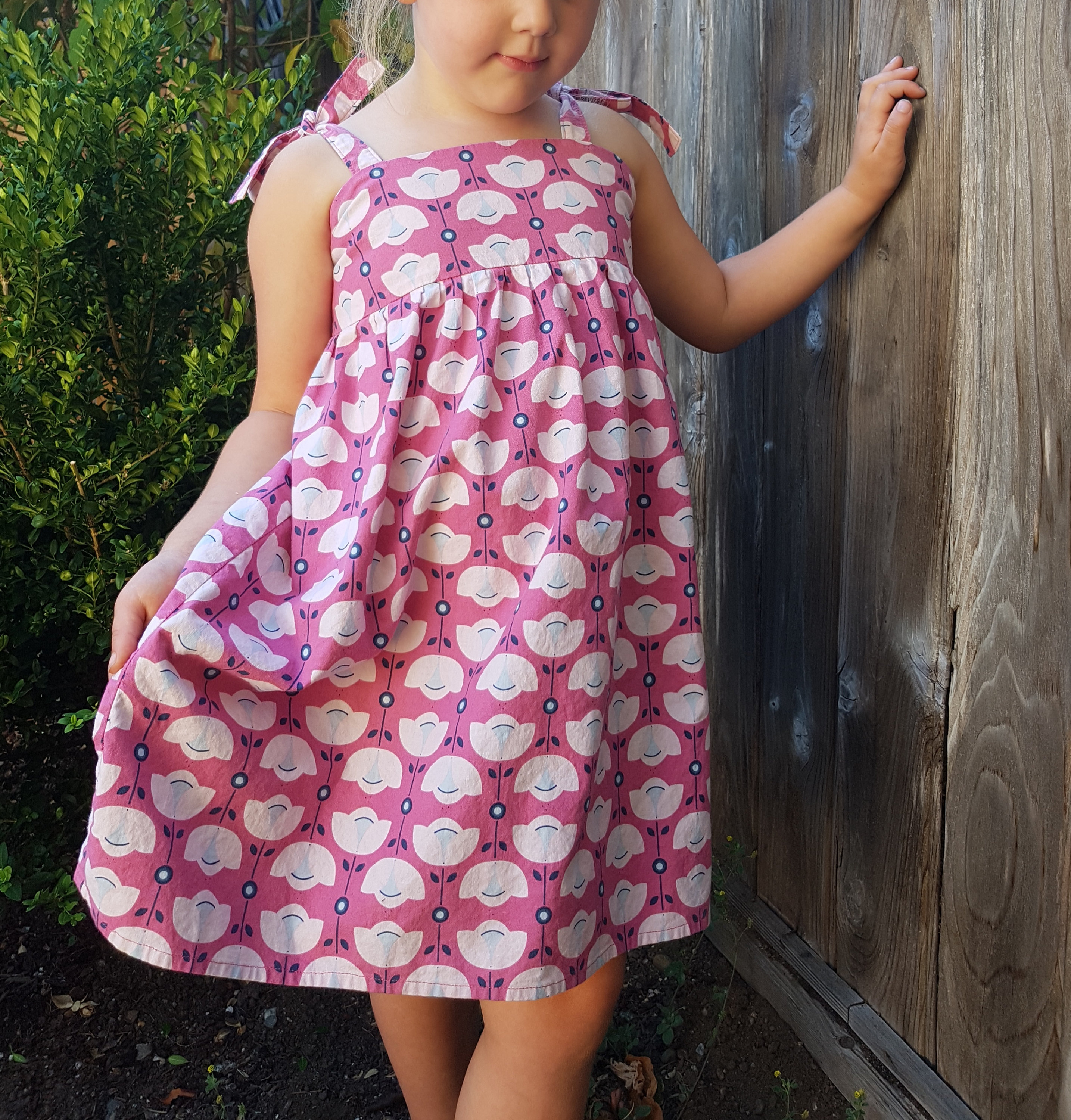 Little girl jumper dress floral retro dress girls beach Etsy