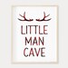 Little Man Cave Nursery Wall Art Lumberjack Printable Wall | Etsy