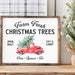 Farm Fresh Christmas Tree Sign Printable Wall Art | Etsy
