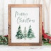 Merry Christmas Printable Wall Art Farmhouse Christmas - Etsy