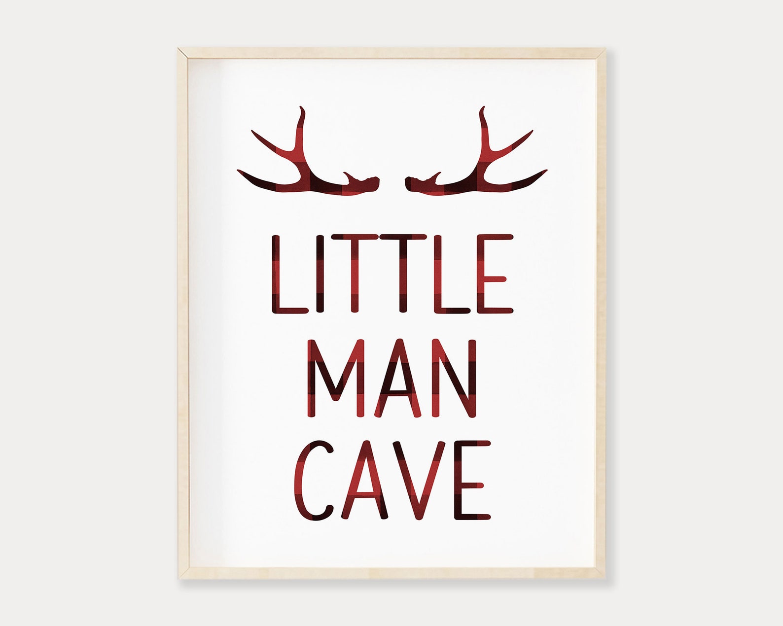 Little Man Cave Nursery Wall Art Lumberjack Printable Wall | Etsy
