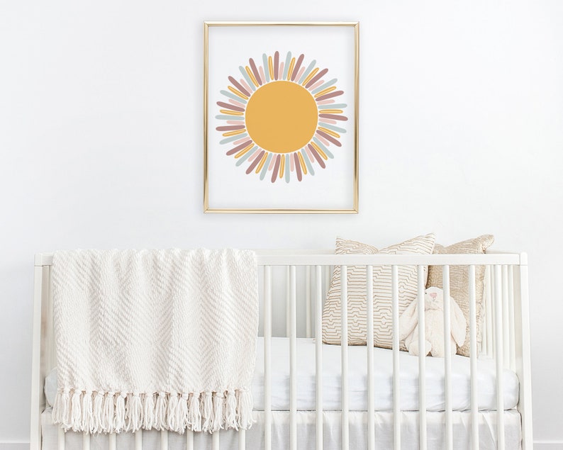 Sun Printable Wall Art Sunshine Print Sun Nursery Print Etsy