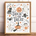 Patricia reviewed Trick or Treat Printable Wall Art, Watercolor Halloween Printable Decor, Halloween Party Decorations, Rustic Halloween Trick or Treat Decor