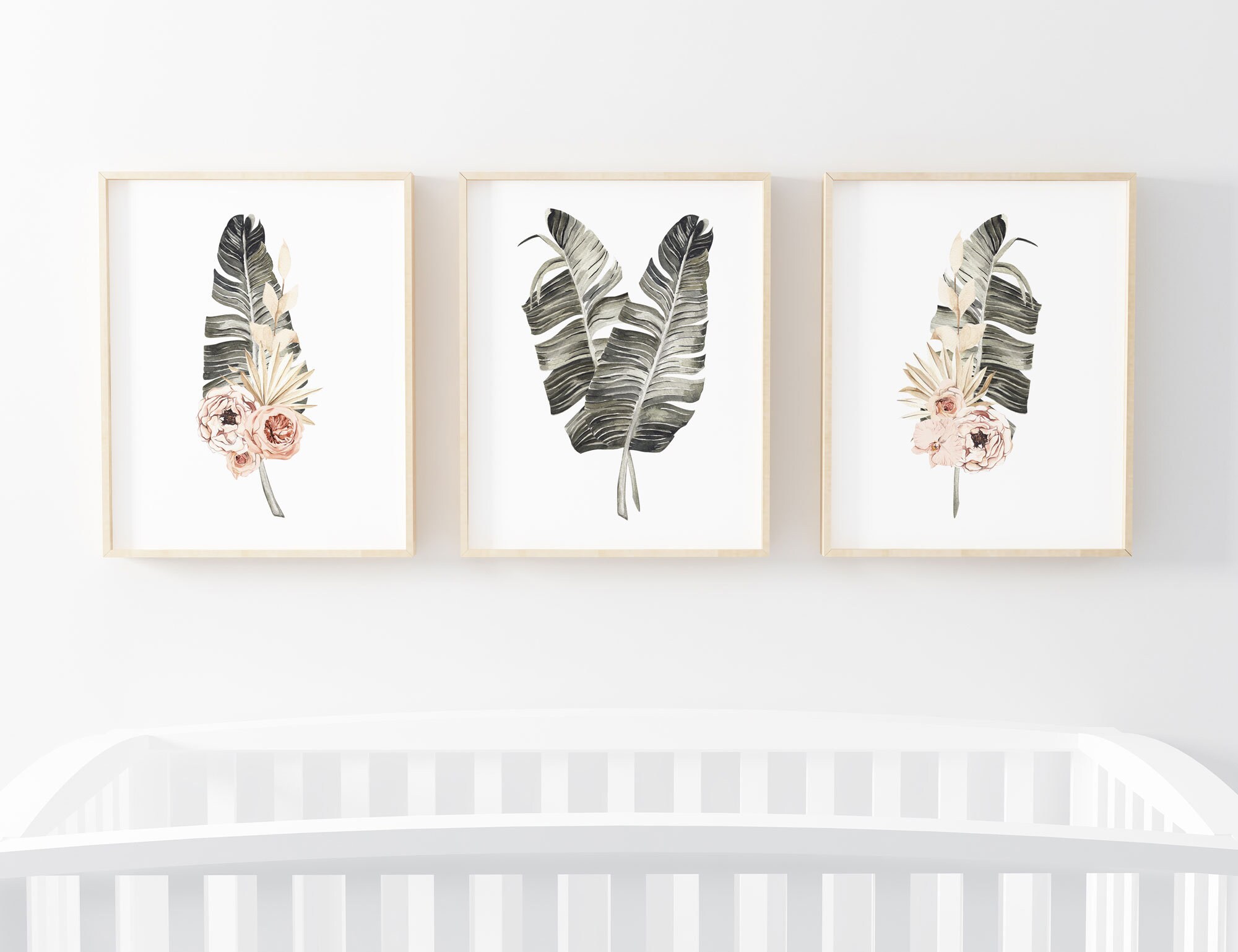 Decoración de la guardería boho de la niña del bebé impresión | Etsy