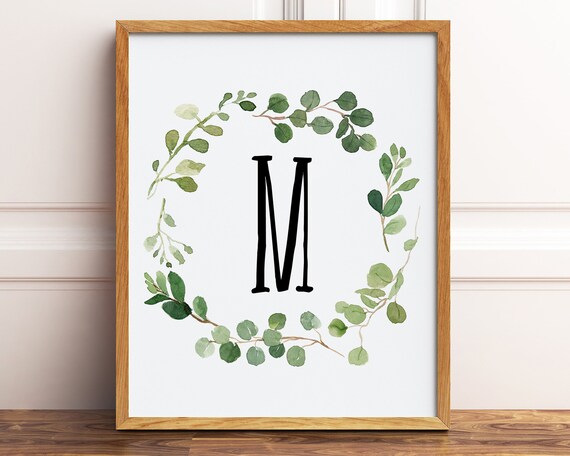 Monogram Printable 11x14 Art Print Digital Download Art B Print Letter B Instant Download Minimalist Poster B Monogram Dorm Wall Art