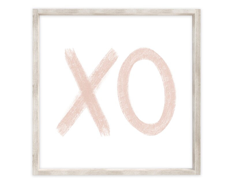 Pink Rainbow XO Heart Printable Wall Art SQUARE Set of 3 Etsy