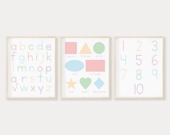 Neutral Playroom Homeschool Wall Decor DIGITAL DOWNLOAD ABC 123 Printables Educational Chart Set of 2 Neutral Alphabet & Numbers Wall Art Neutral Playroom Homeschool Wall Decor DIGITAL DOWNLOAD ABC 123 Printables Educational Chart Set of 2 Neutral Alphabet & Numbers Wall Art