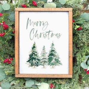 Merry Christmas Printable Wall Art, Farmhouse Christmas Prints ...
