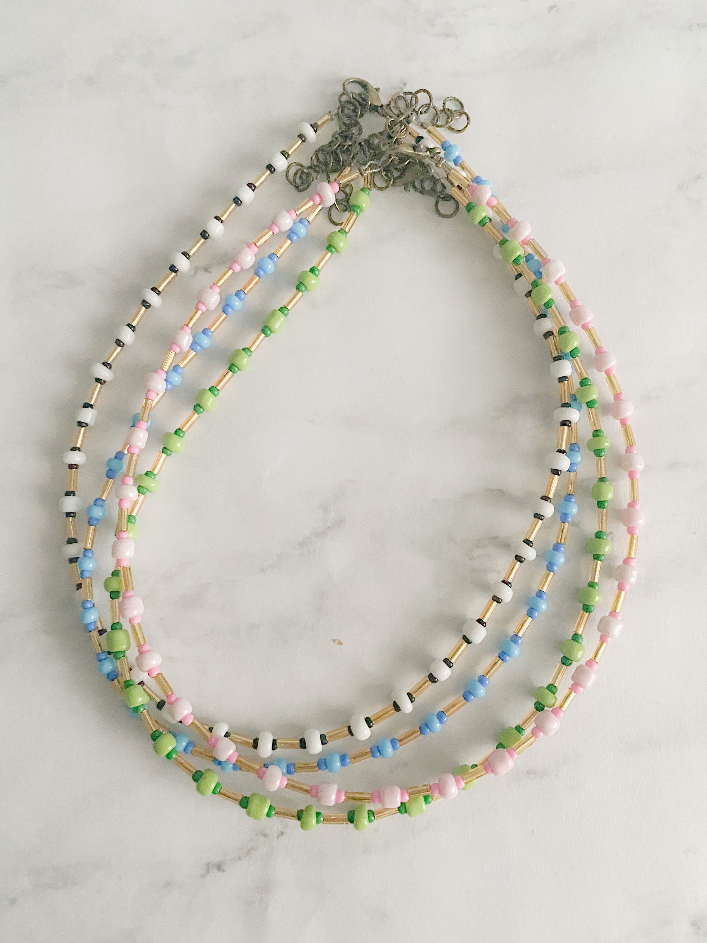Seed beaded tube necklaces gift trendy jewelry trendy Etsy