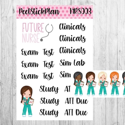 Nursing Student Planner Nursing School Nursing Planer Etsy