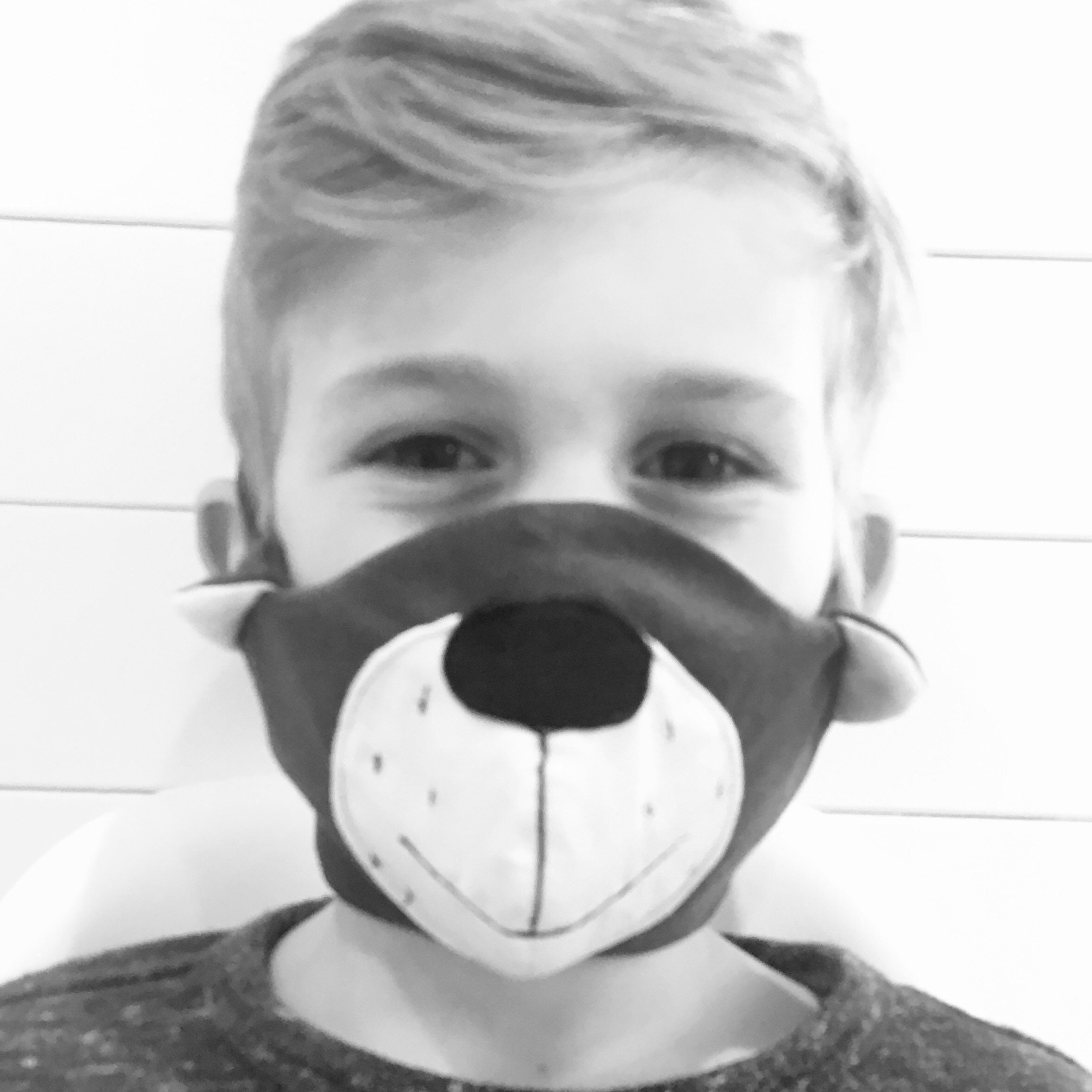 Animal Mask Sewing Pattern, Teddy Bear PDF, Bear Face Mask, Animal Face