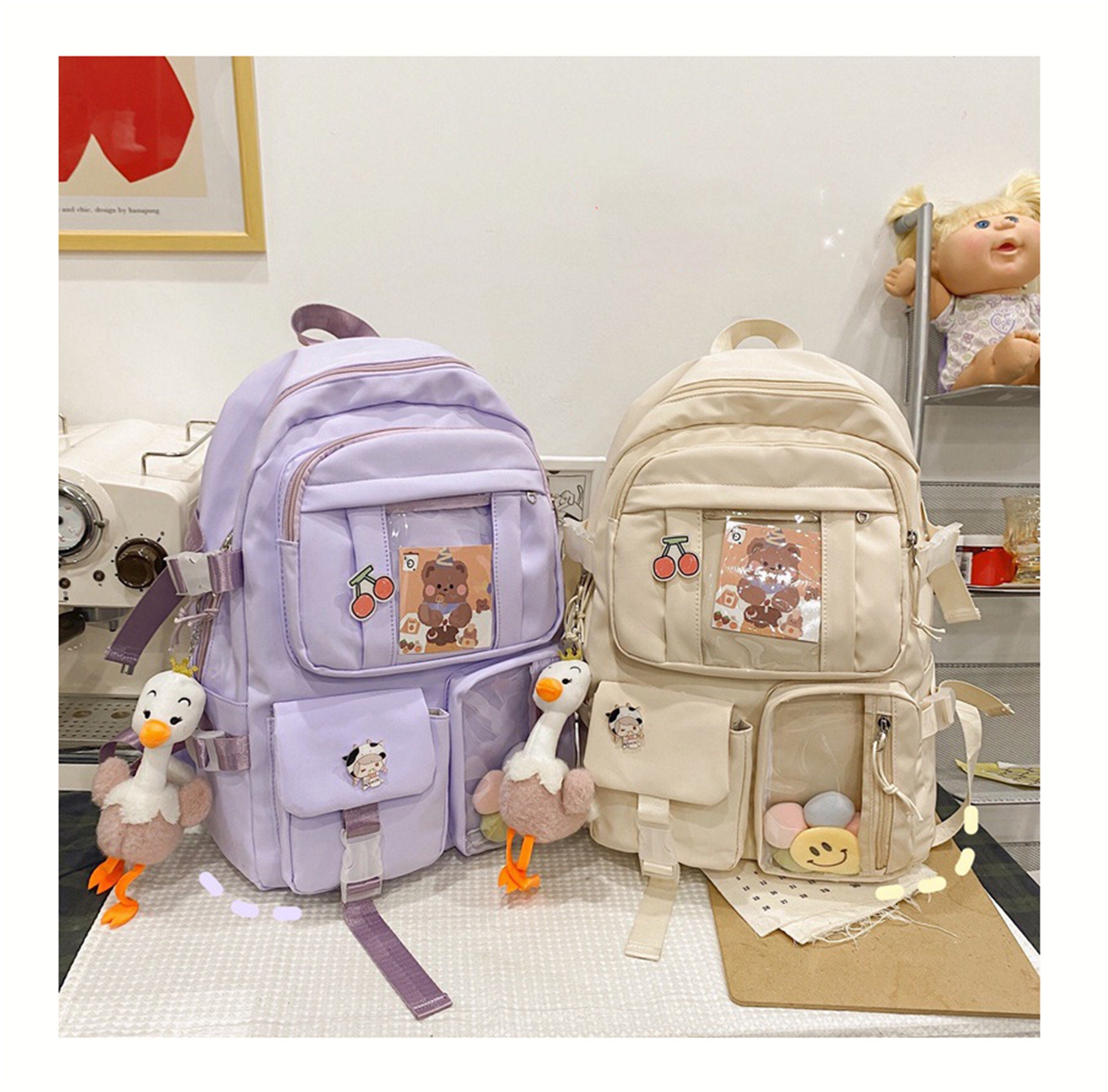 Kawaii Large Capacity Backpack Cute Backpack Korean - Etsy