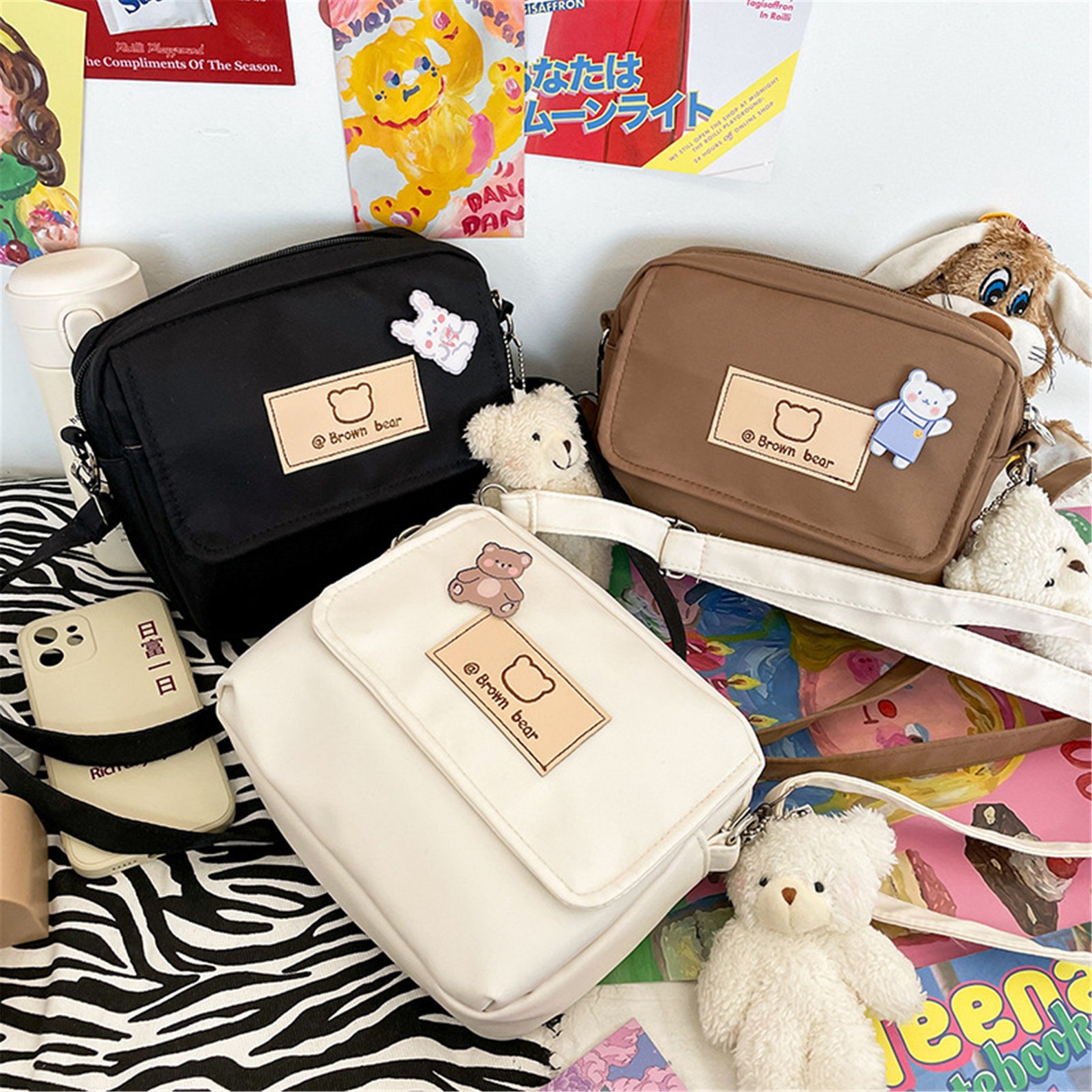 Crossbody Bag Small Shoulder Bag Kawaii Crossbody Bag Etsy