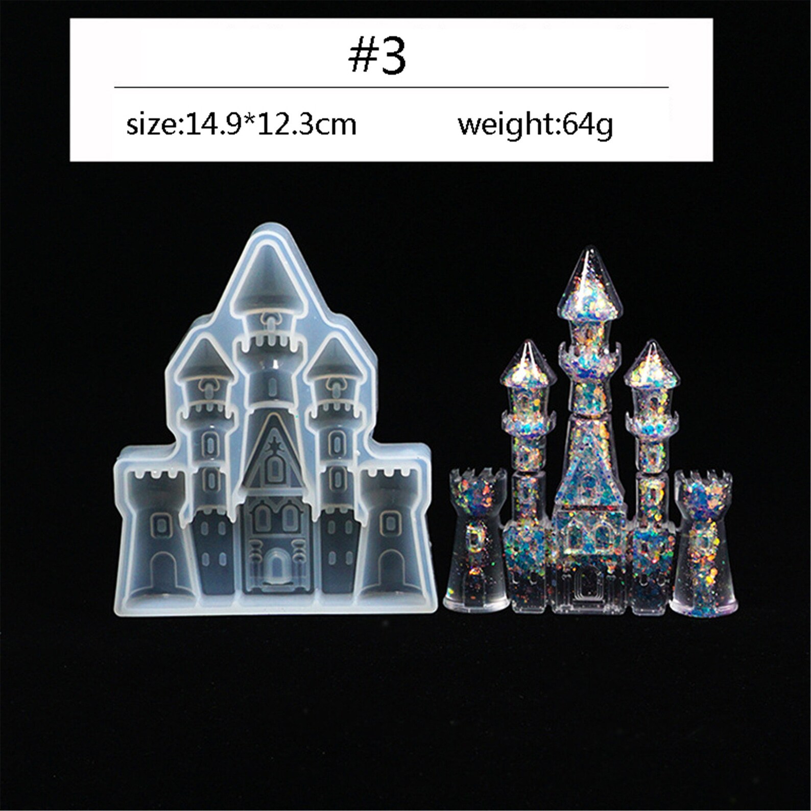 Castle Mold Resin Mold Handmade Ornaments Silicone Mold Etsy