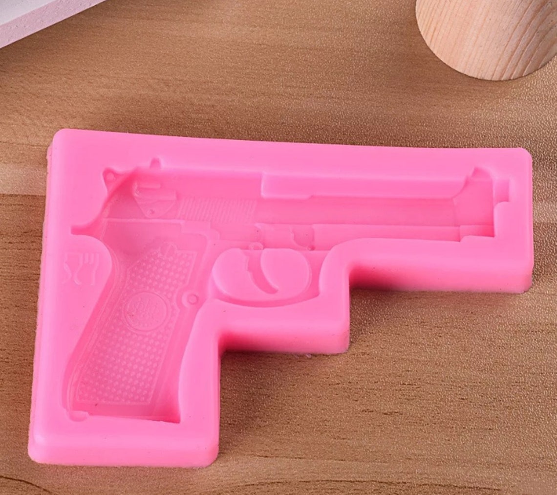 Toy Pistol Silicone Mold AB Glue uv resin Cake Decoration Etsy