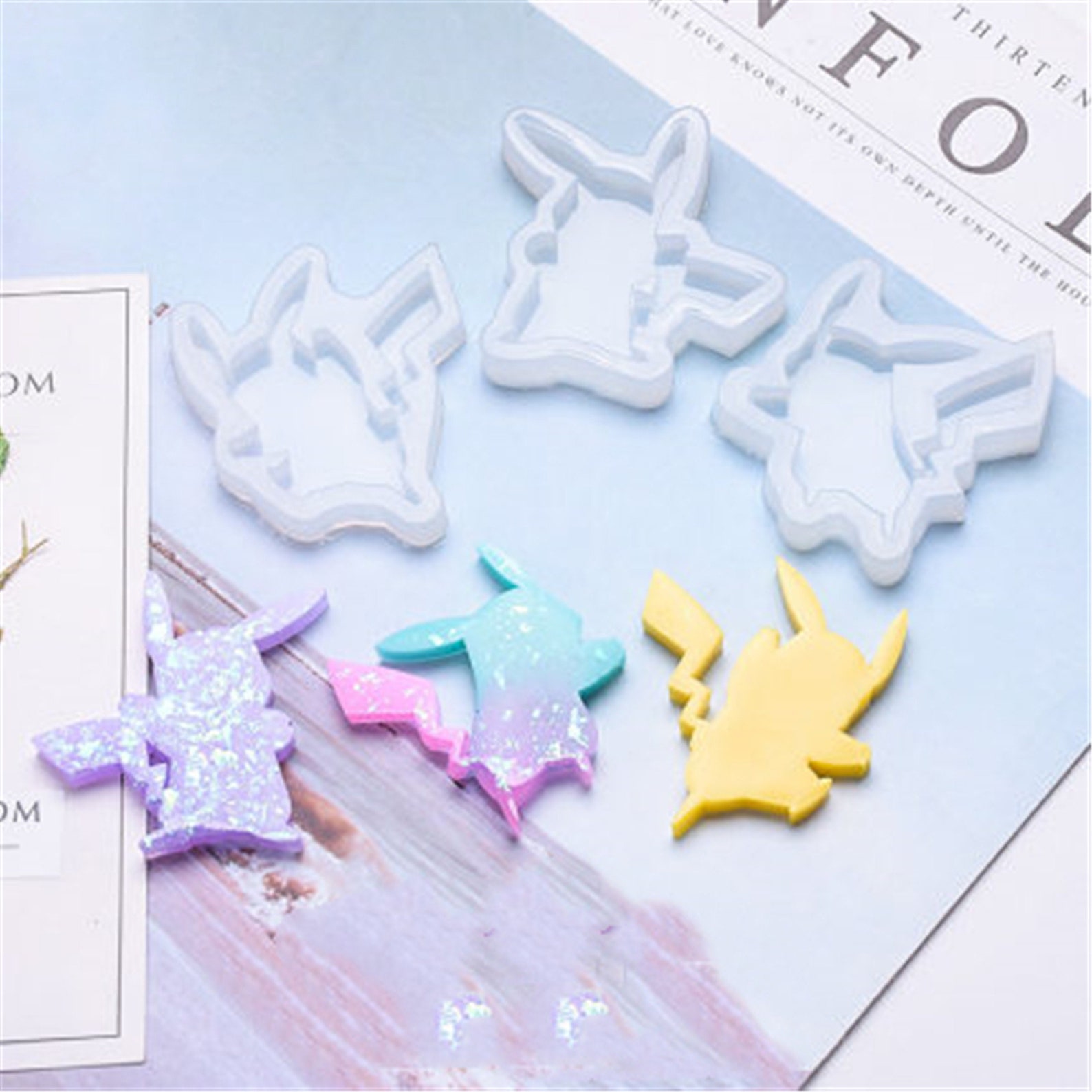 Pikachu MouldCreative Glue Mold DIY Crystal Glue Mold Etsy