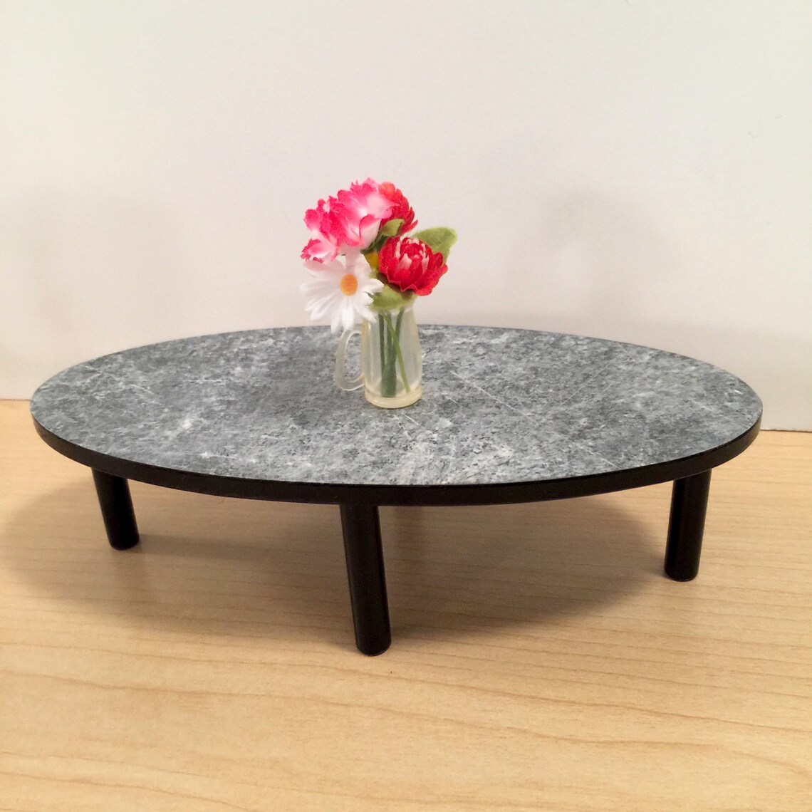 1/6 Schaal KOFFIETAFEL alleen Oval Mid Century Mini voor Etsy
