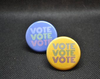 vote button, vote vote vote button, vote button, voter pin, democrat voter, vote pin, democracy button, democracy pin, vote 2020, vote patch