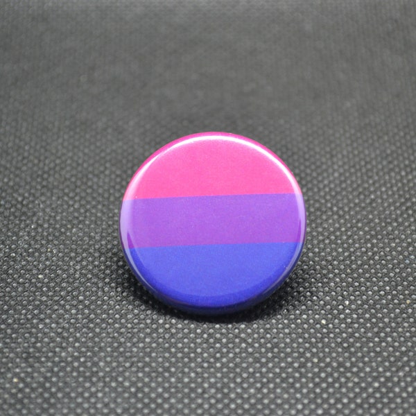 bisexual pride button, queer pride button, bisexual flag pin, bisexual pride pin, femme button, nonbinary button, gender nonconforming