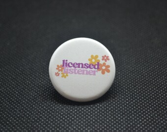 licensed listener button, mental health button, therapist button
