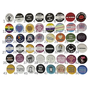 build your own button pack, custom pinback button, custom button set, black lives matter, feminist, pro choice, lgbtq, custom pin, liberal