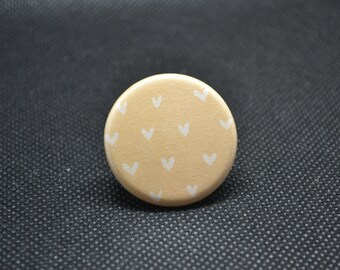 heart pins, heart buttons, orange heart pins, backpack buttons, accessory pin, love button, love pin, pride pin, pride button