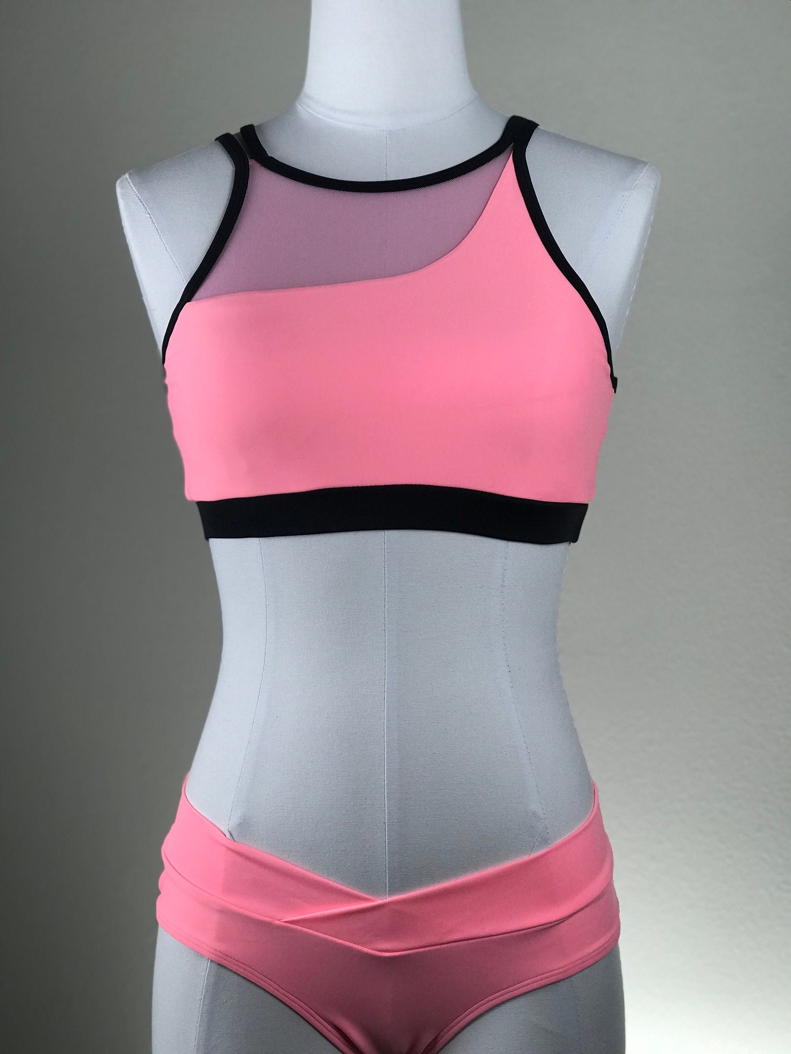 Pink Mesh Pole Wear Set Etsy