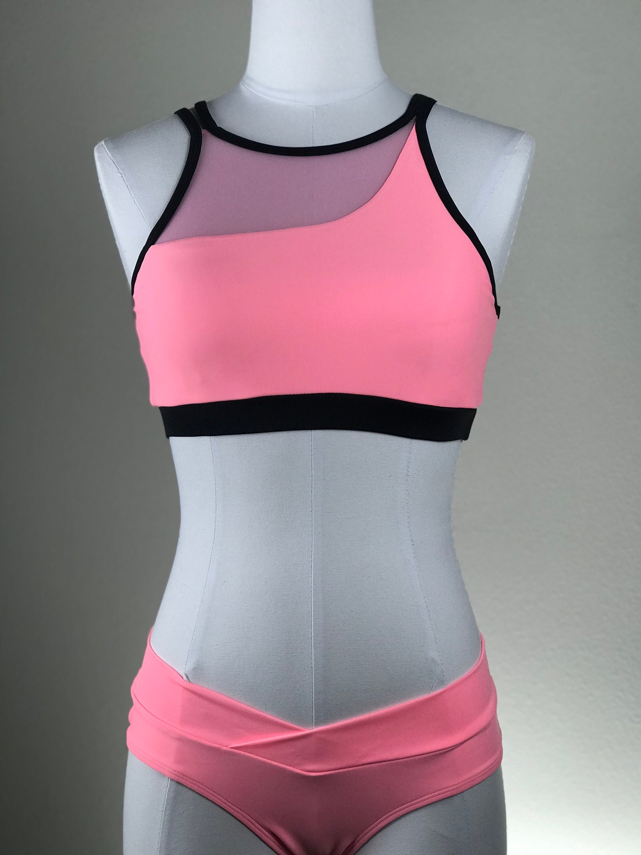 Pink Mesh Pole Wear Set Etsy