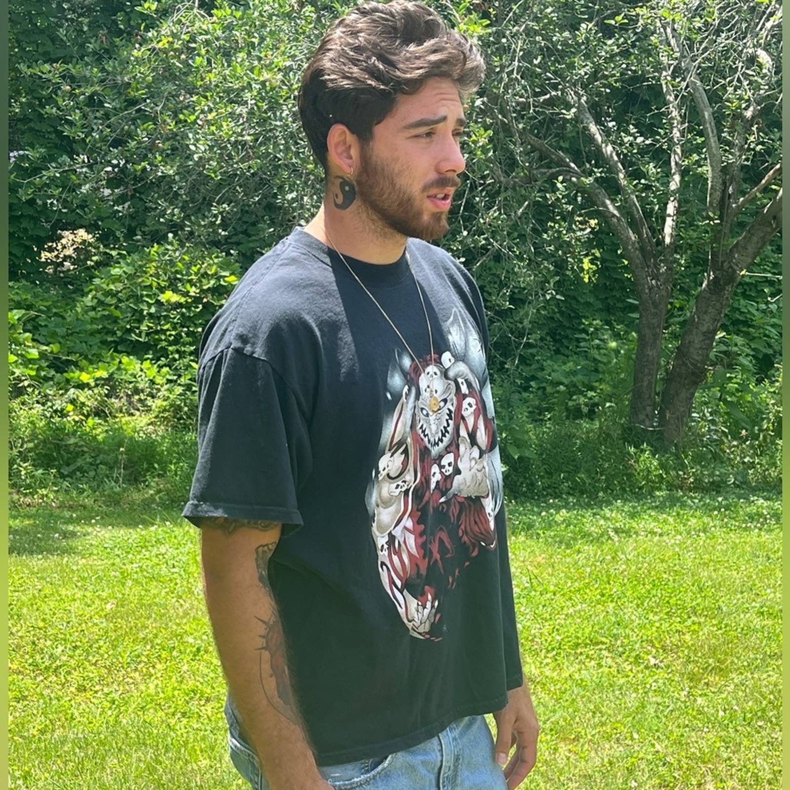 Vintage 90s Single Stitch WCW WWE Vampiro Graphic T-shirt Size XL