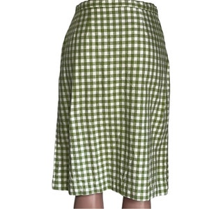 Vintage 50s Handmade Check Plaid Pencil Skirt/ Imperfect Vintage Skirt/ Handmade Vintage Skirt/ 40s Skirt/ 50s Skirt image 3