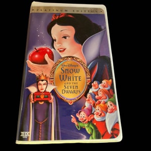 Filme VHS Branca de Neve e Os Sete Anões da Disney