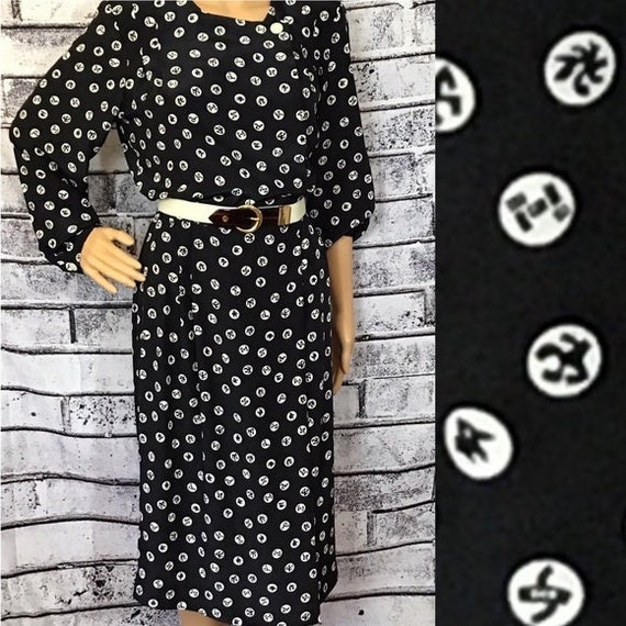 Liz claiborne black and white dress sales