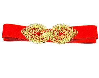 Vintage Red-Gold Elastic Belt Sz - OS Accessories | Vintage Redgold Elastic Belt Sz Os | Poshmark main image 2