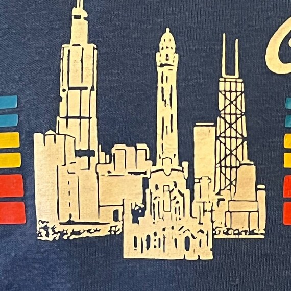 Vintage 80s Ched Anvil Chicago Tourist Tee - image 6