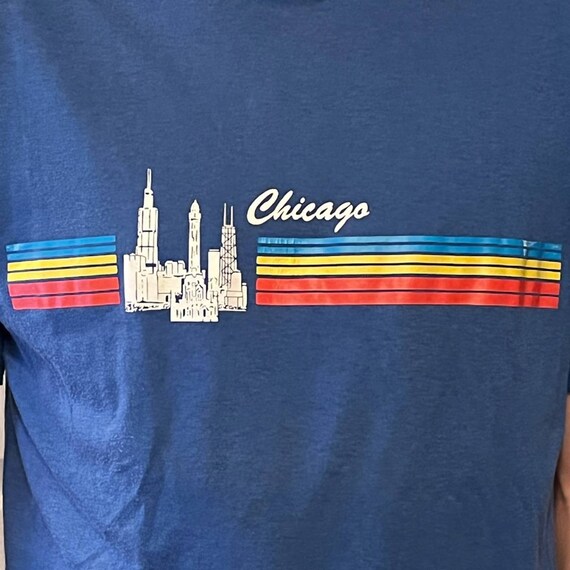 Vintage 80s Ched Anvil Chicago Tourist Tee - image 4