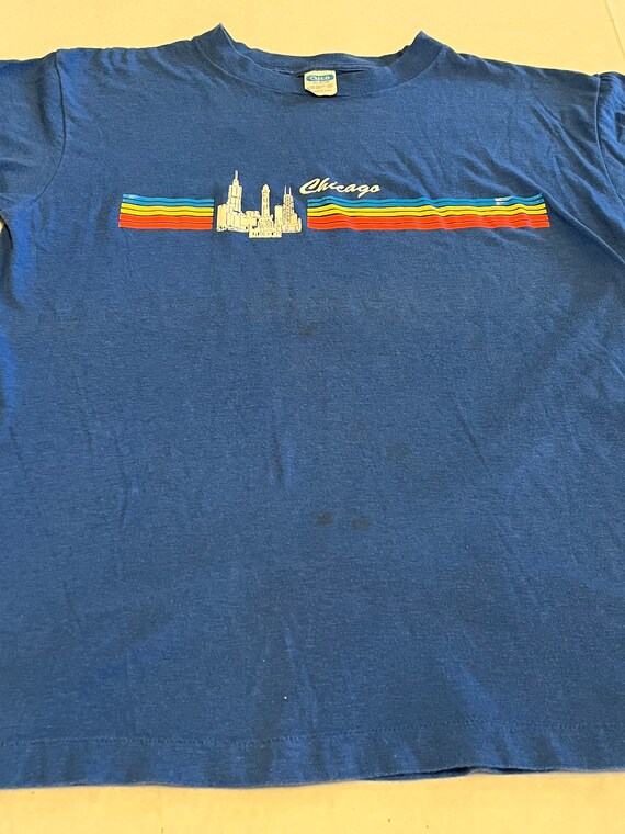 Vintage 80s Ched Anvil Chicago Tourist Tee - image 10