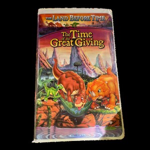 The Land Before Time: The Time of the Great Giving VHS Children&#39;s Movie