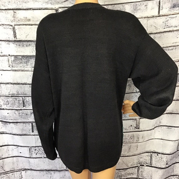 Vintage 80s 90s Chunky Equestrian Sweater - image 3