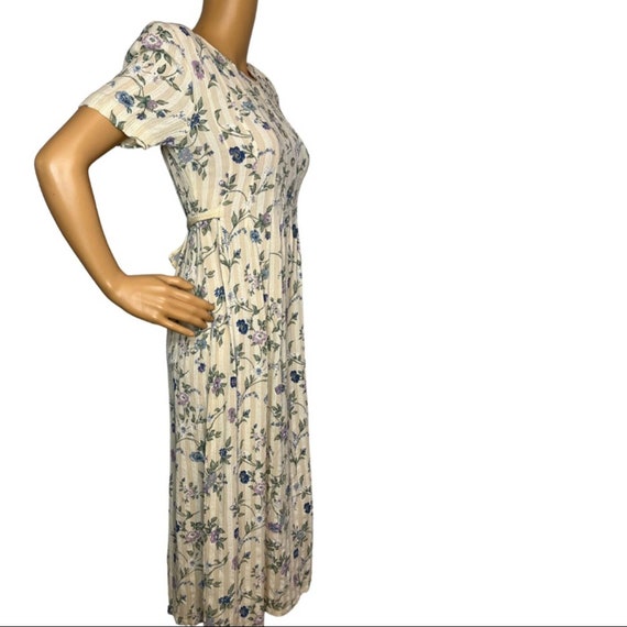 Vintage 90s Yellow Floral Maxi Dress, 90s dress, … - image 4