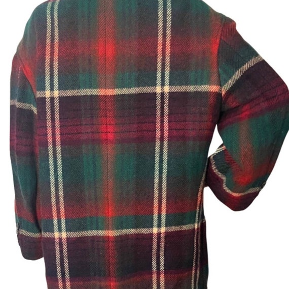 Vintage 70s Ralph Lauren Tartan Plaid Wool Over C… - image 5