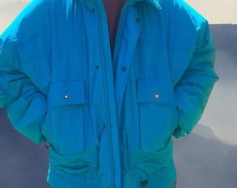 Chaqueta de plumón de ganso para esquí Tyrolia vintage de los años 80 y 90 para hombre