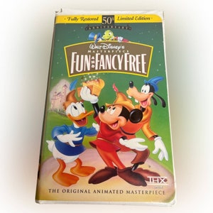 Disney Fun and Fancy Free Vintage VHS Film
