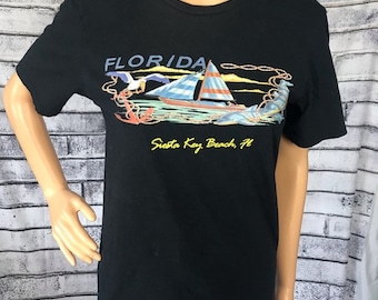 Vintage Siesta Key, Florida Graphic Tourist Tee