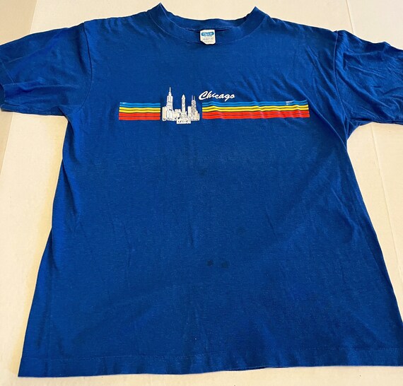 Vintage 80s Ched Anvil Chicago Tourist Tee - image 9