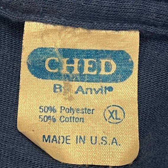 Vintage 80s Ched Anvil Chicago Tourist Tee - image 7