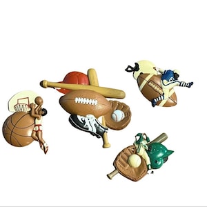 vintage 90s Burwood Kids Youth Sports Wall Decor 4 pièces