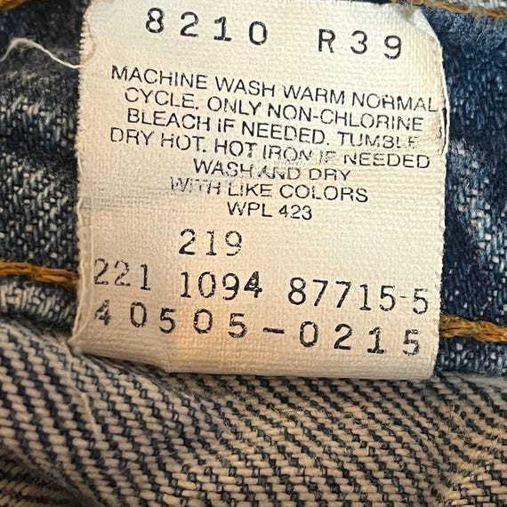 Vintage 90s Levi's 505 Orange Tab Made in Mexico Jeans 38x32 - Etsy