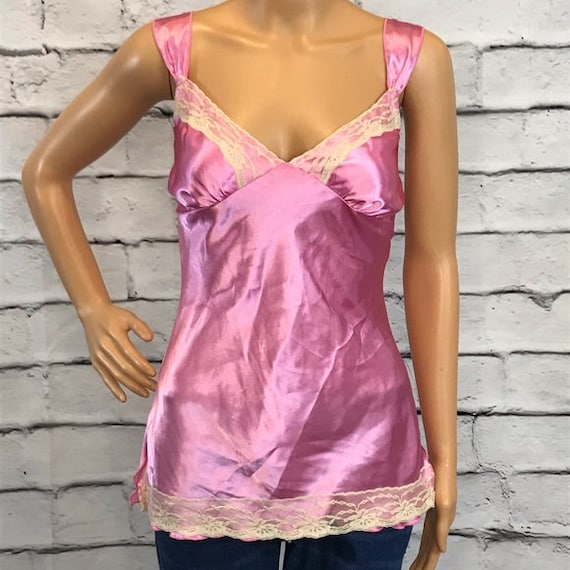 VICTORIA SECRETS Blue Swirl Lace Y2K 90s Cami Lingerie Top