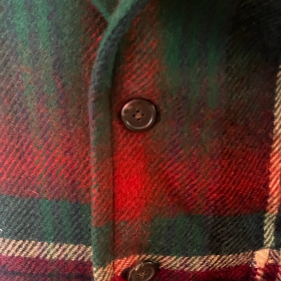 Vintage 70s Ralph Lauren Tartan Plaid Wool Over C… - image 6